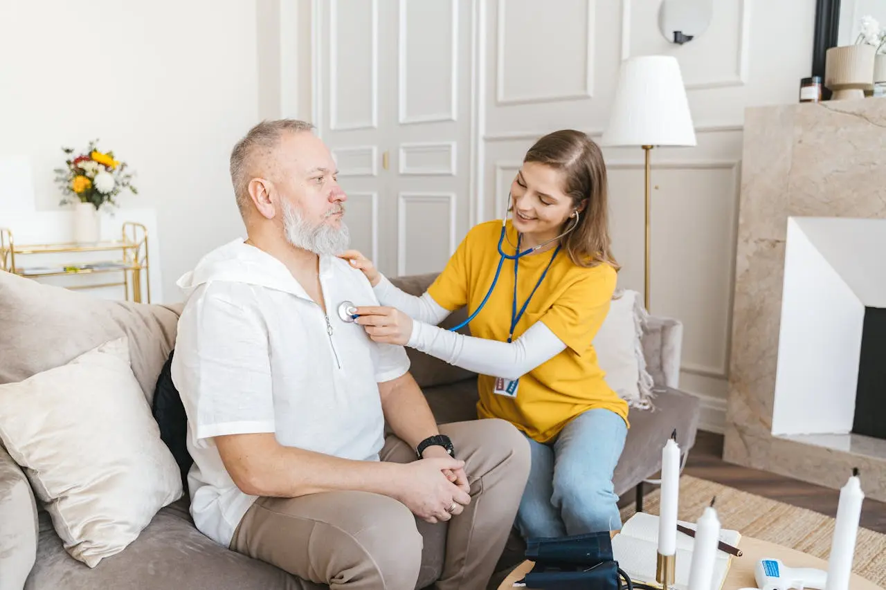 Doctor visiting home